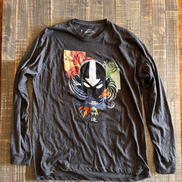 Nickelodeon Avatar Long Sleeve Gray T-Shirt Men's Size L - Picture 1 of 4